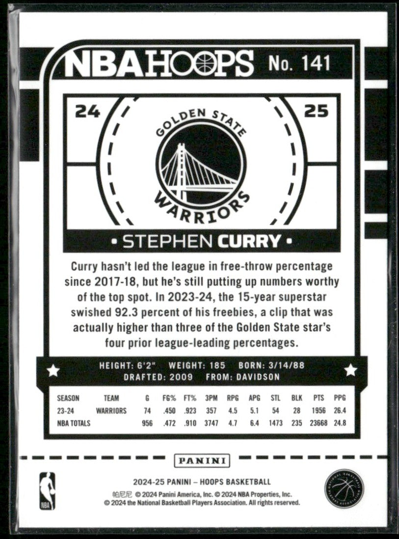 Stephen Curry 2024 Hoops #141 Golden State Warriors