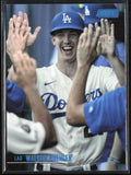 Walker Buehler 2021 Topps Stadium Club Blue Foil /50 #80 Los Angeles Dodgers