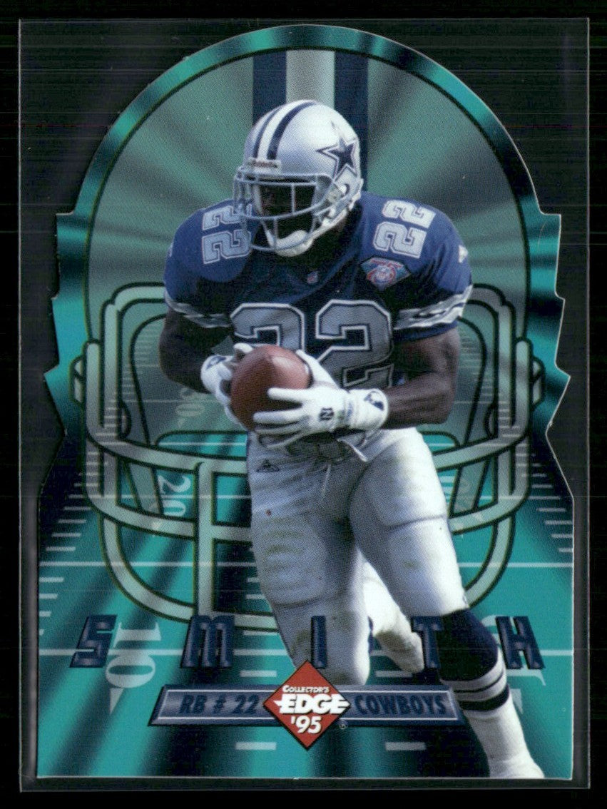 Emmitt Smith 1995 Collector's Edge Tech Die Cut #10 Dallas Cowboys