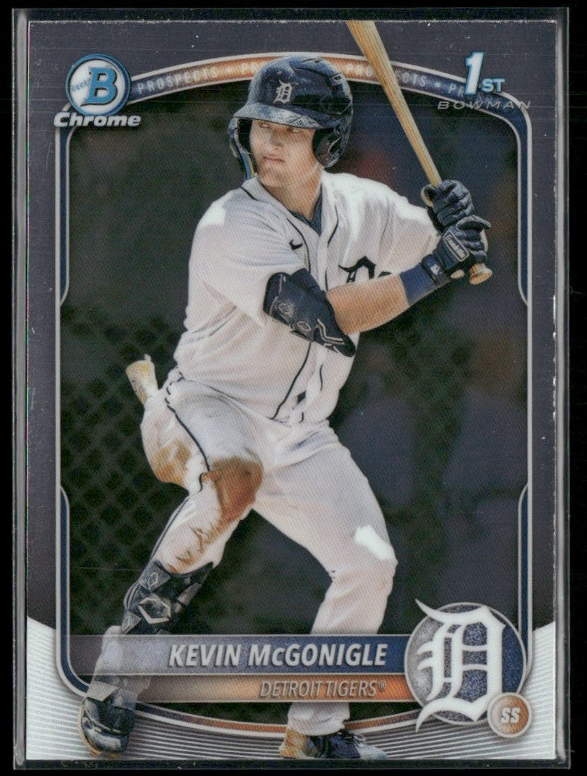 Kevin McGonigle 2025 Bowman Chrome 1st #BCP-79 Detroit Tigers