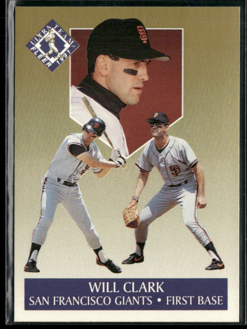 Will Clark 1991 Fleer Ultra Team #2 San Francisco Giants