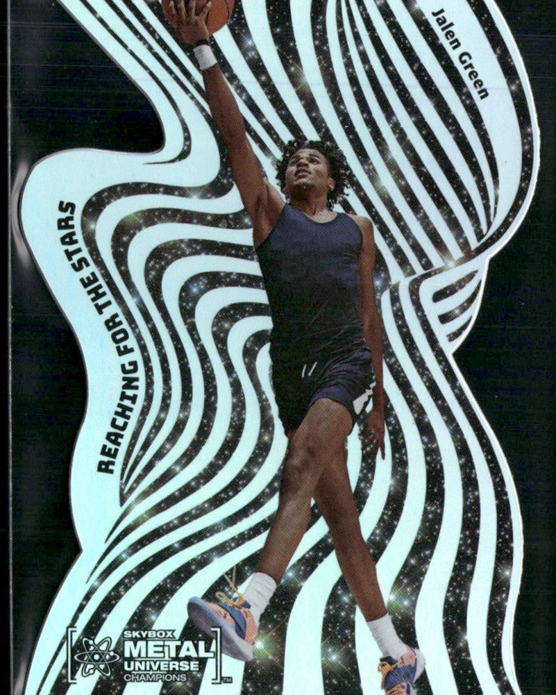 Jalen Green 2021 Skybox Metal Universe Reaching for the Stars Die Cut #RFS-25