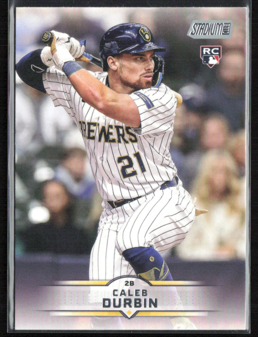 Caleb Durbin 2025 Topps Stadium Club RC #142 Milwaukee Brewers