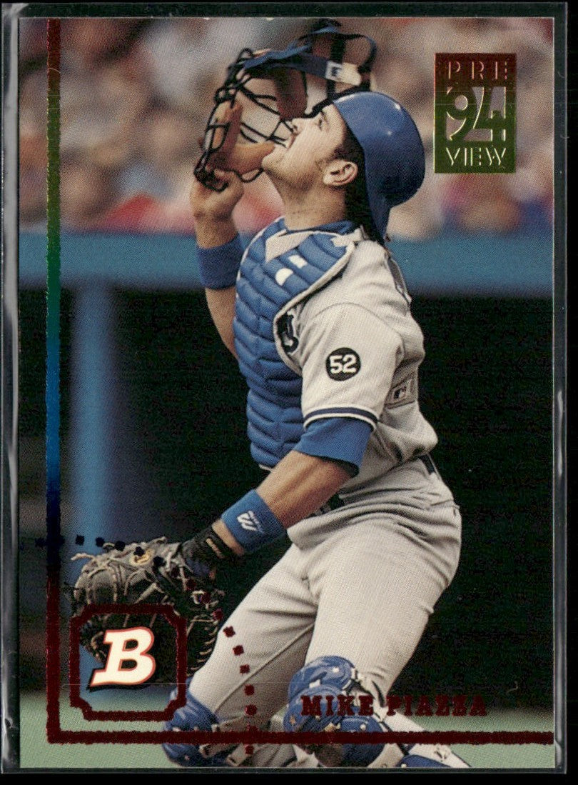 Mike Piazza 1994 Topps Stadium Club 1994 Bowman Previews #2 Los Angeles Dodgers