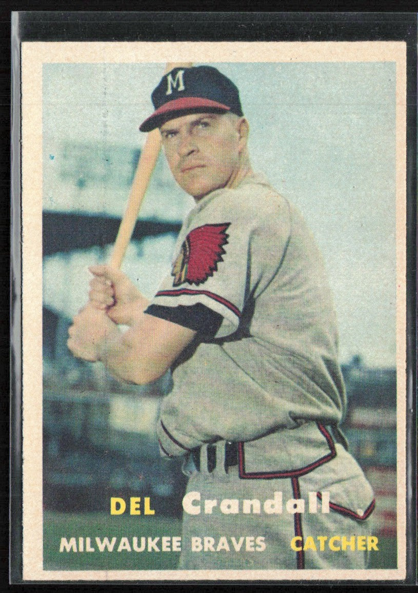 Del Crandall 1957 Topps #133 Milwaukee Braves