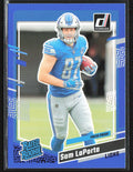 Sam LaPorta 2023 Donruss Press Proof Blue RC #332 Detroit Lions