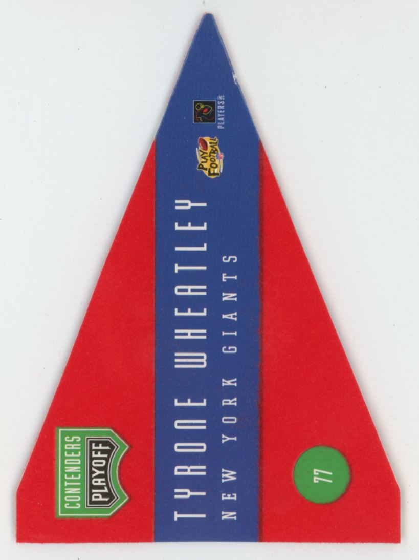 Tyrone Wheatley 1996 Playoff Contenders Pennants #77 New York Giants