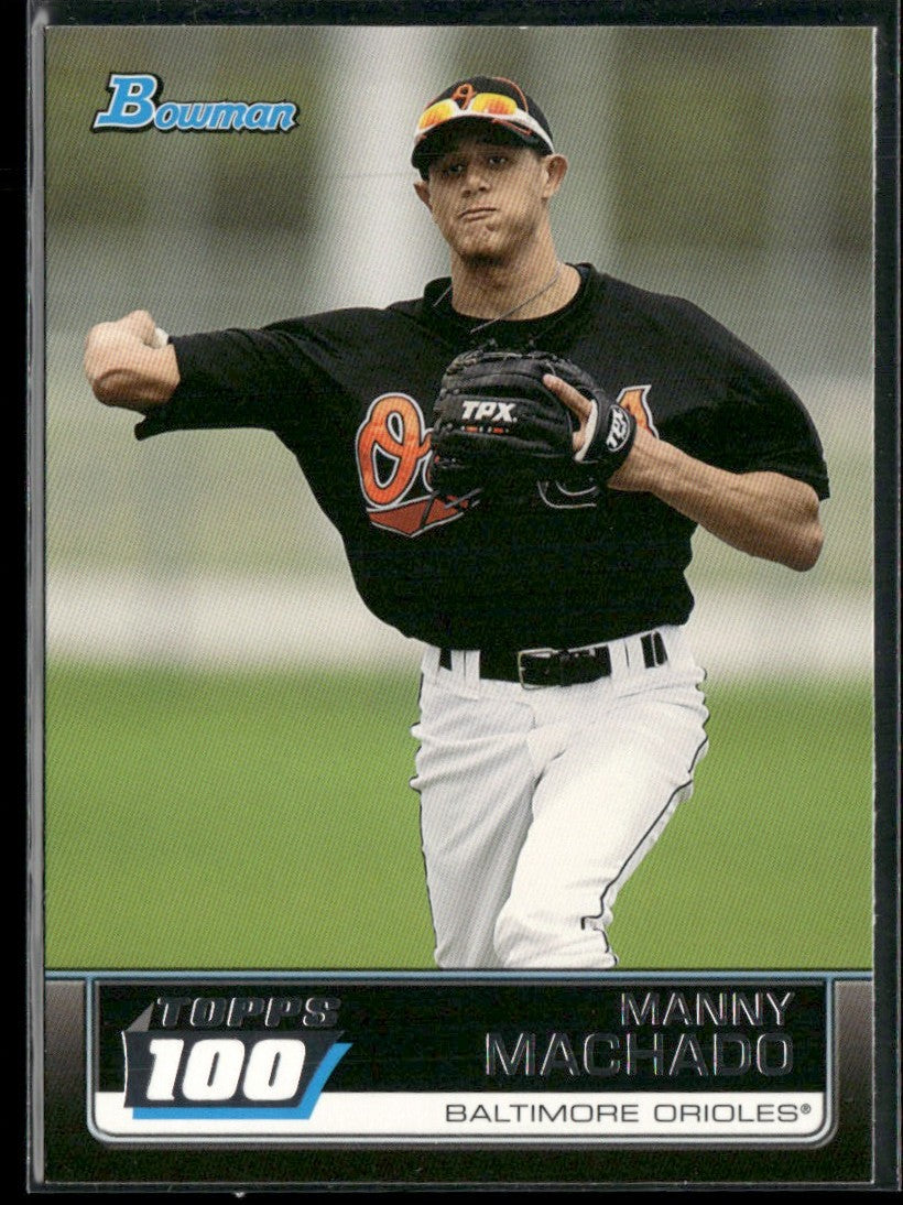 Manny Machado 2011 Bowman Topps 100 #TP54 Baltimore Orioles