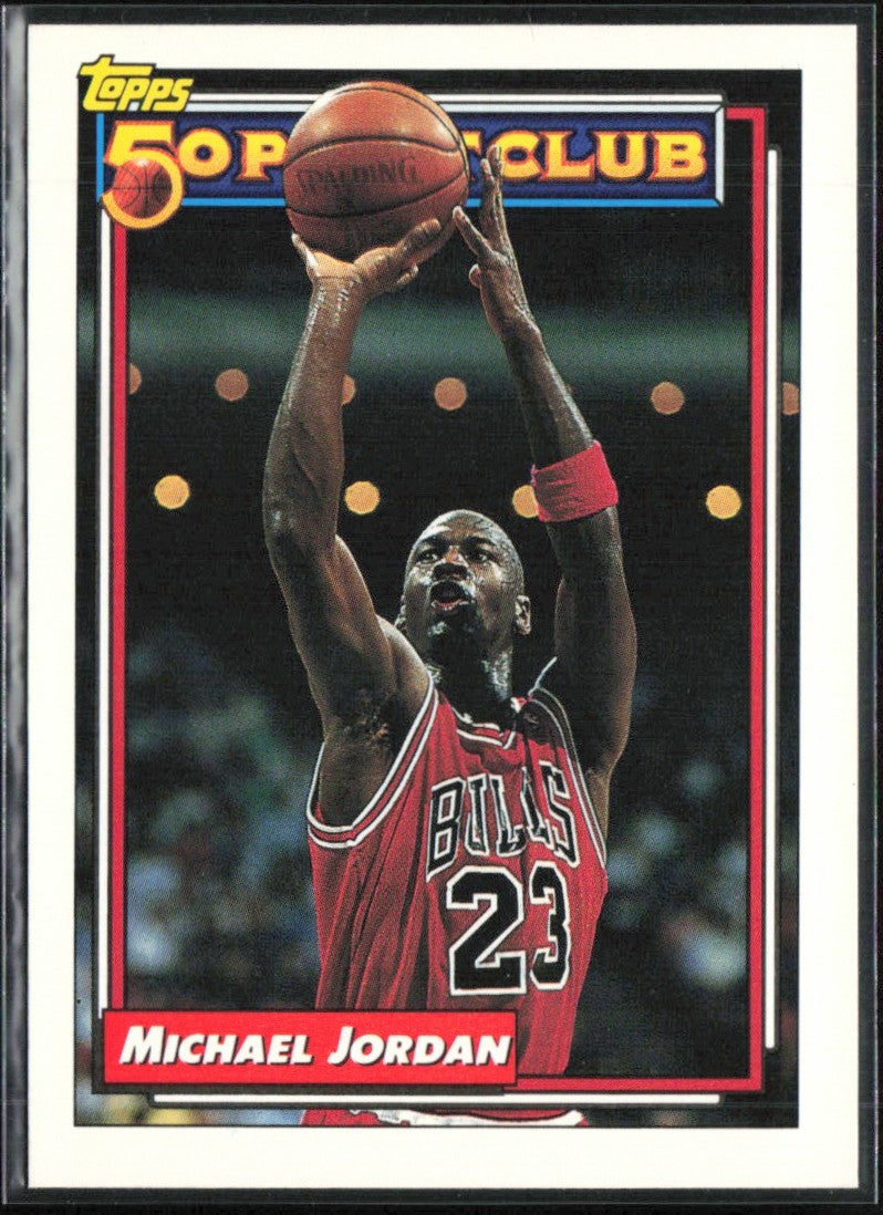 Michael Jordan 1993 Topps 50 Point Club #205 Chicago Bulls