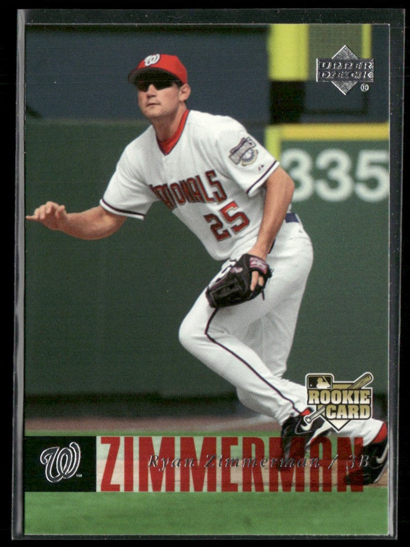 Ryan Zimmerman 2006 Upper Deck RC #498 Washington Nationals