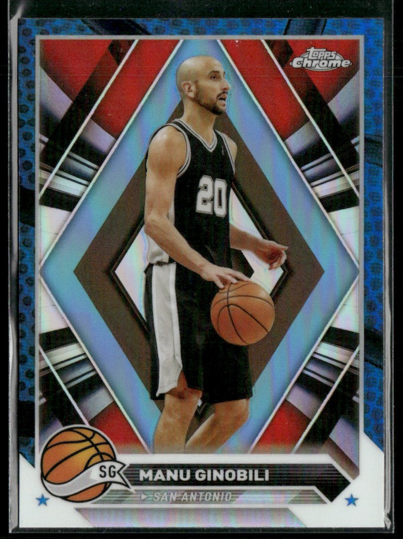 Manu Ginobili 2023 Topps Chrome #162 San Antonio Spurs
