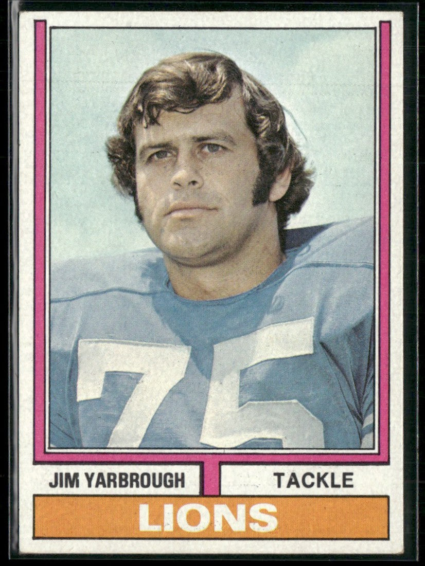 Jim Yarbrough 1974 Topps #24 Detroit Lions