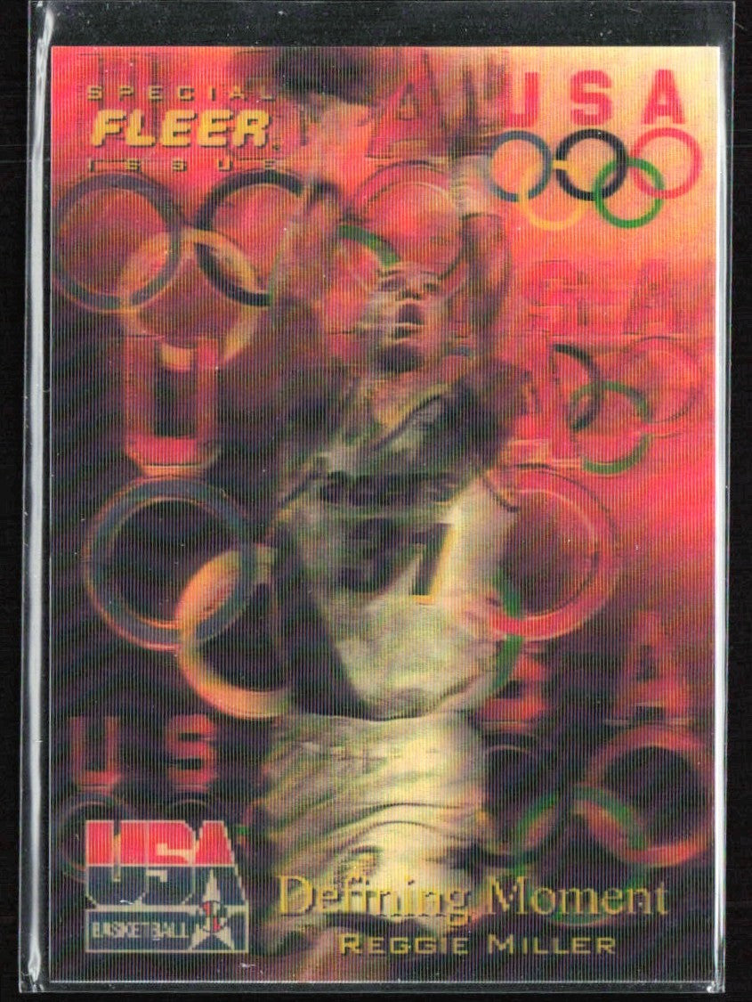 Reggie Miller 1996 Fleer Team USA Defining Moment #24 USA