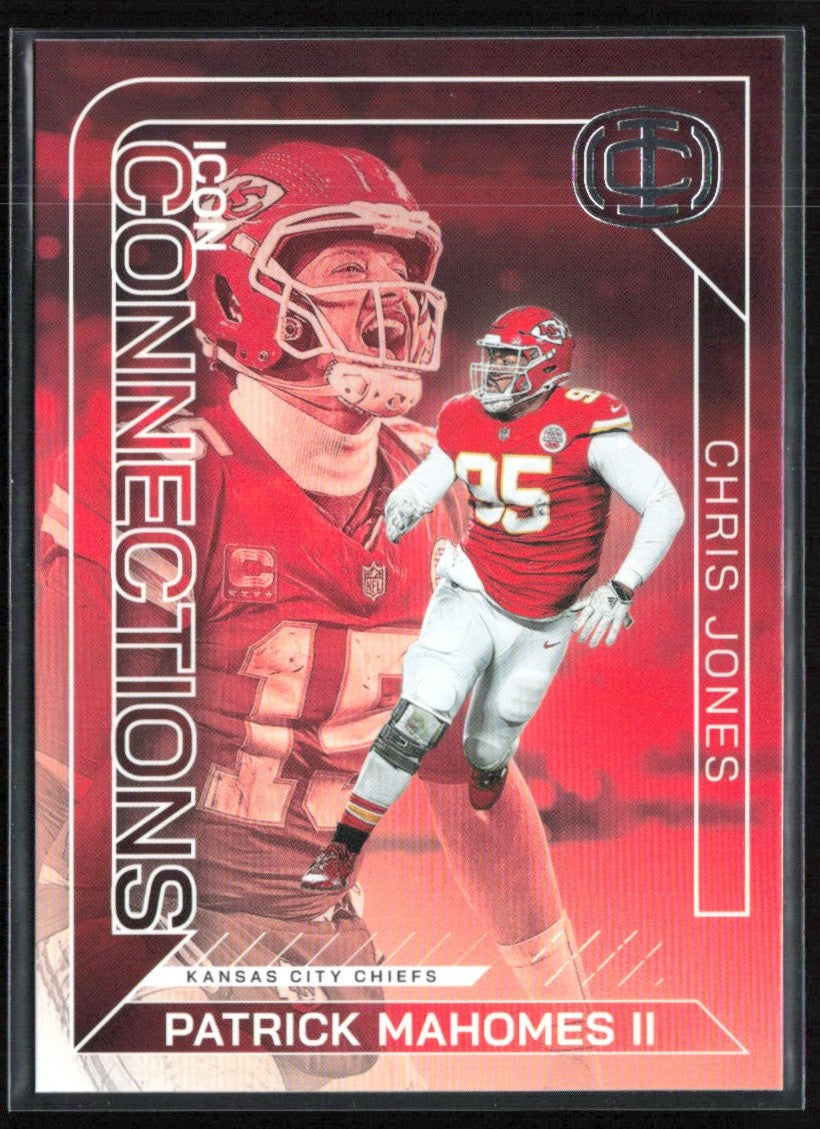 Patrick Mahomes II Chris Jones 2025 Panini Icon Collection Connections #IC-22