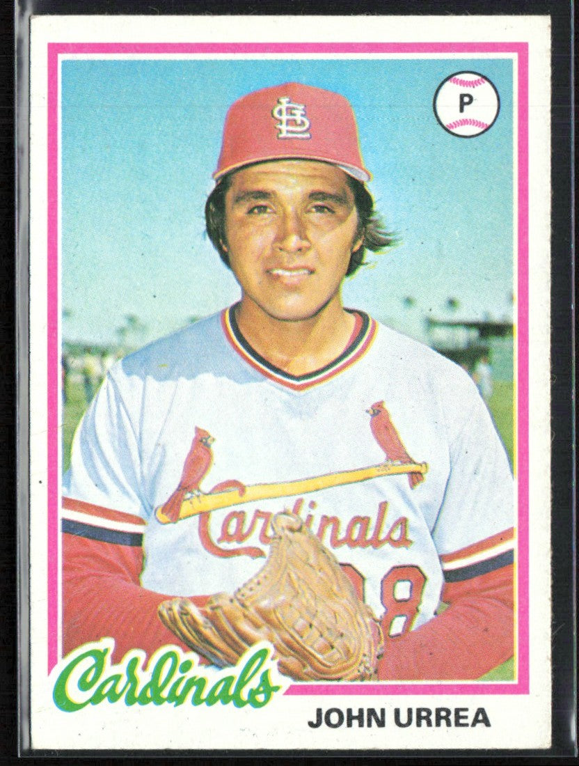 John Urrea 1978 Topps RC #587 St. Louis Cardinals