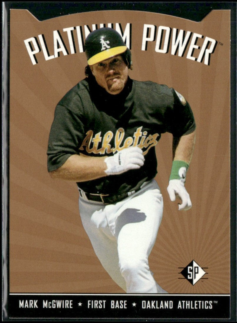 Mark McGwire 1995 SP Authentic Platinum Power #PP13 Oakland Athletics