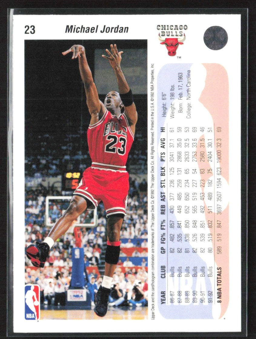 Michael Jordan 1992 Upper Deck #23 Chicago Bulls