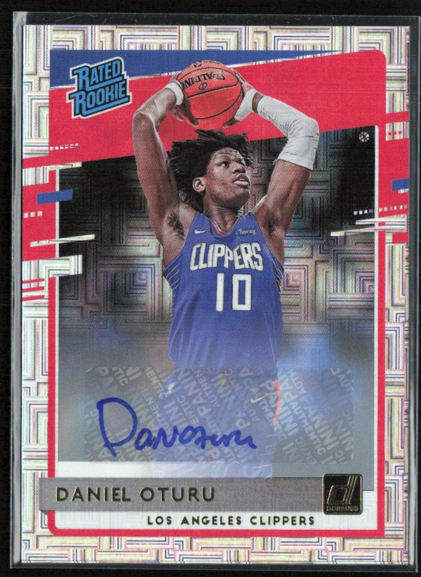 Daniel Oturu 2020 Donruss Rated Rookies Signatures Choice RC AUTO #217
