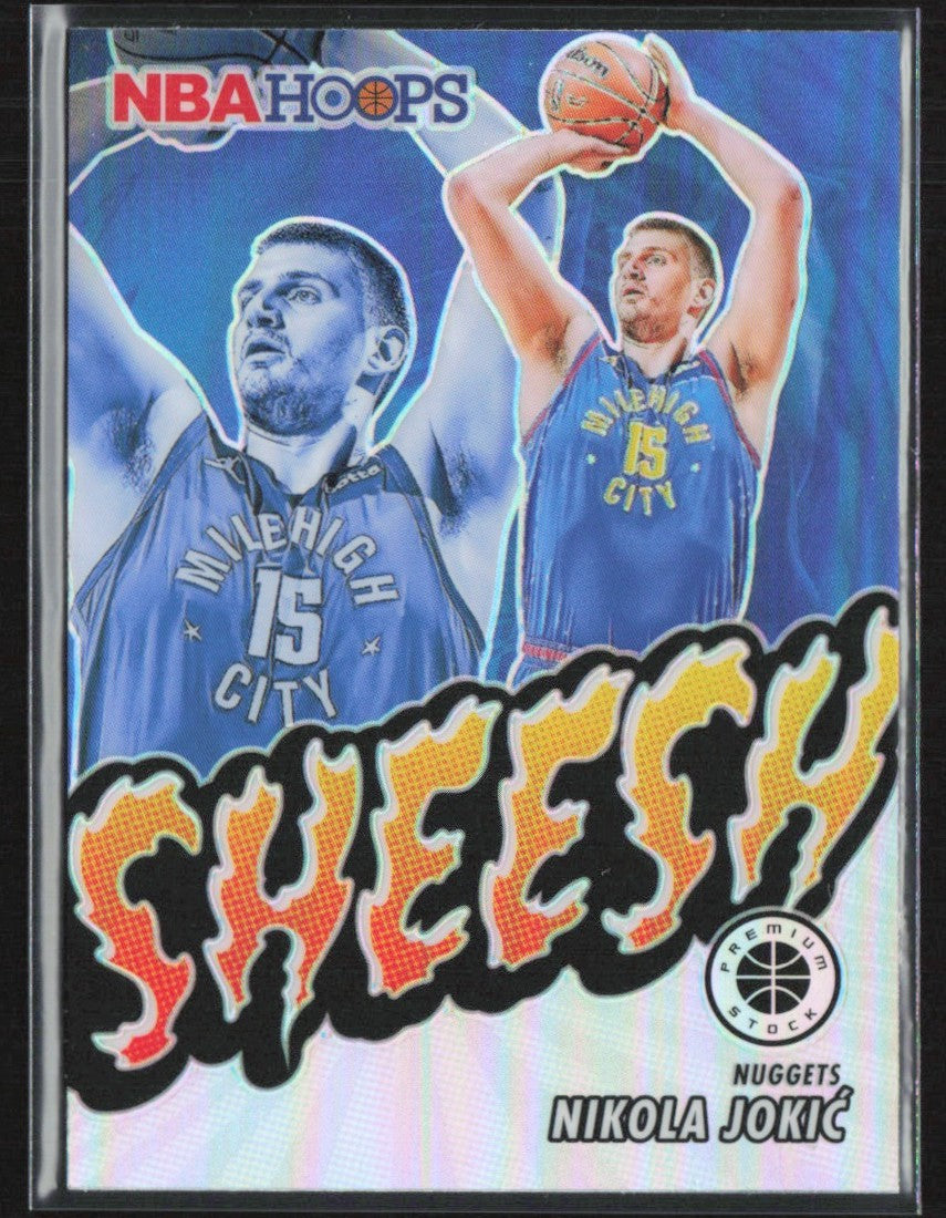 Nikola Jokic 2023 Hoops Premium Stock Sheesh Silver Prizm #10 Denver Nuggets