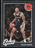 Dylan Harper 2025 Topps 1980 Design RC #80BK-52 San Antonio Spurs