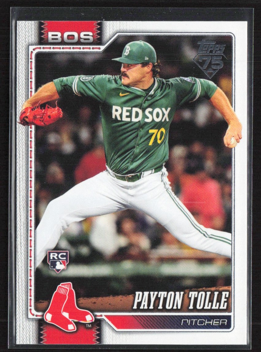 Payton Tolle 2026 Topps RC #15 Boston Red Sox