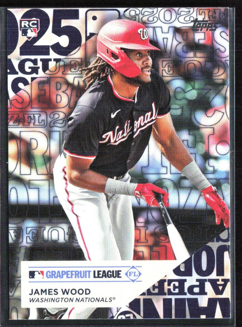James Wood 2025 Topps Training Grounds RC #TG-18 Washington Nationals