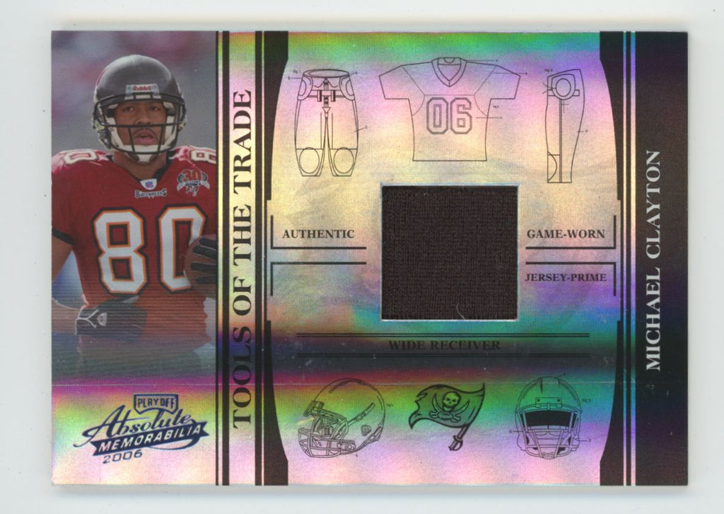 Michael Clayton 2006 Absolute Tools of the Trade /50 Jersey #TOT-102