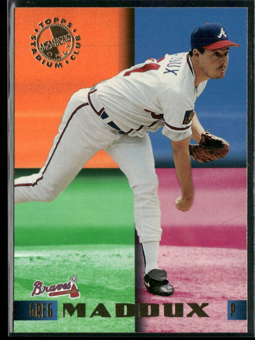 Greg Maddux 1995 Topps Stadium Club Members Only 50 #30 Atlanta Braves
