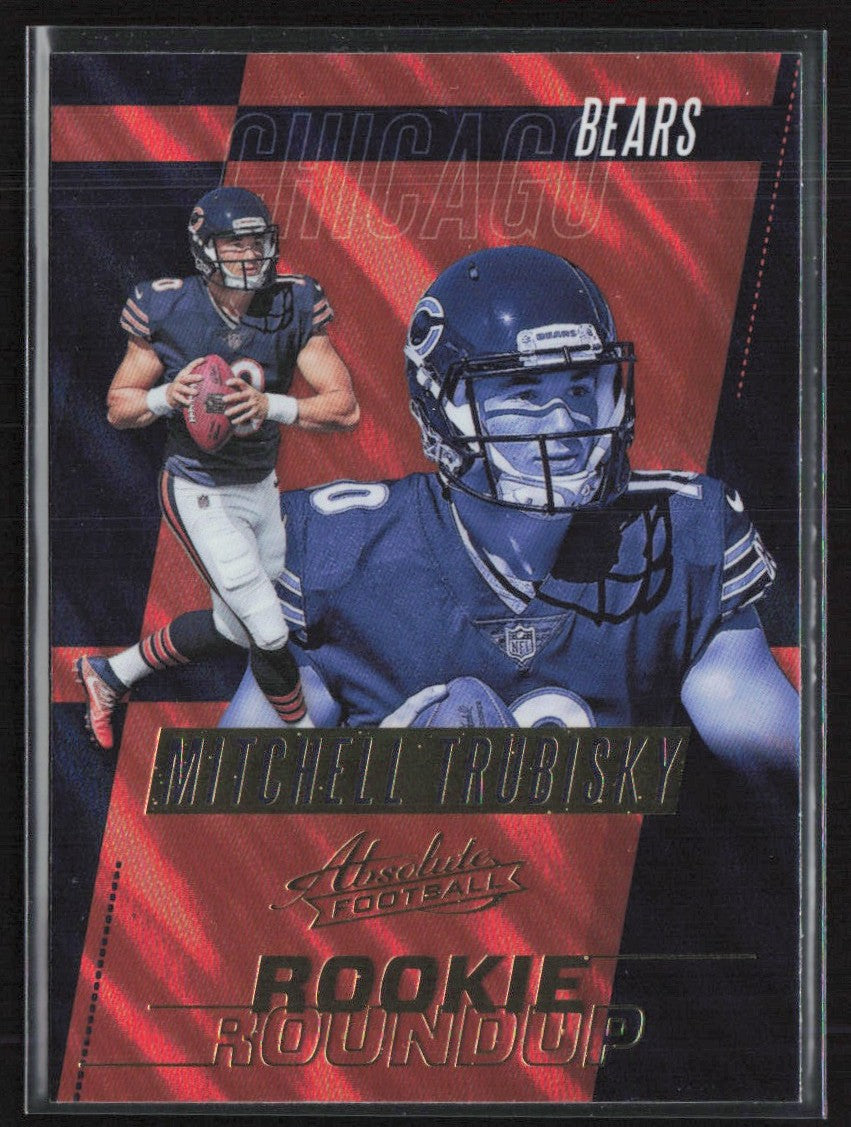 Mitchell Trubisky 2017 Panini Absolute Rookie Roundup RC #3 Chicago Bears
