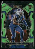 Kaiir Elam 2022 Panini Select Concourse Neon Green Prizm Die Cut RC /299 #98