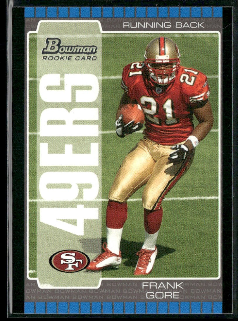 Frank Gore 2005 Bowman RC #130 San Francisco 49ers