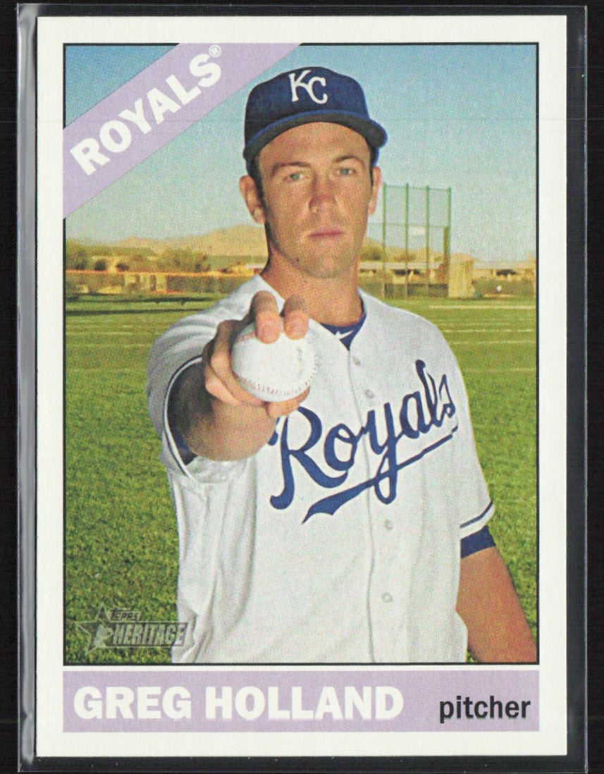 Greg Holland 2015 Topps Heritage SP #476 Kansas City Royals