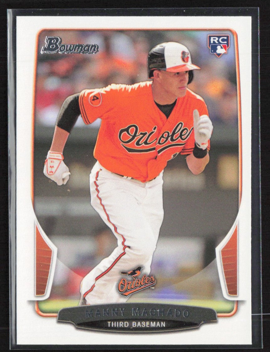 Manny Machado 2013 Bowman Draft Picks & Prospects RC #4 Baltimore Orioles