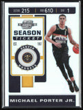 Michael Porter Jr. 2019 Panini Contenders Optic Holo Silver Prizm #61
