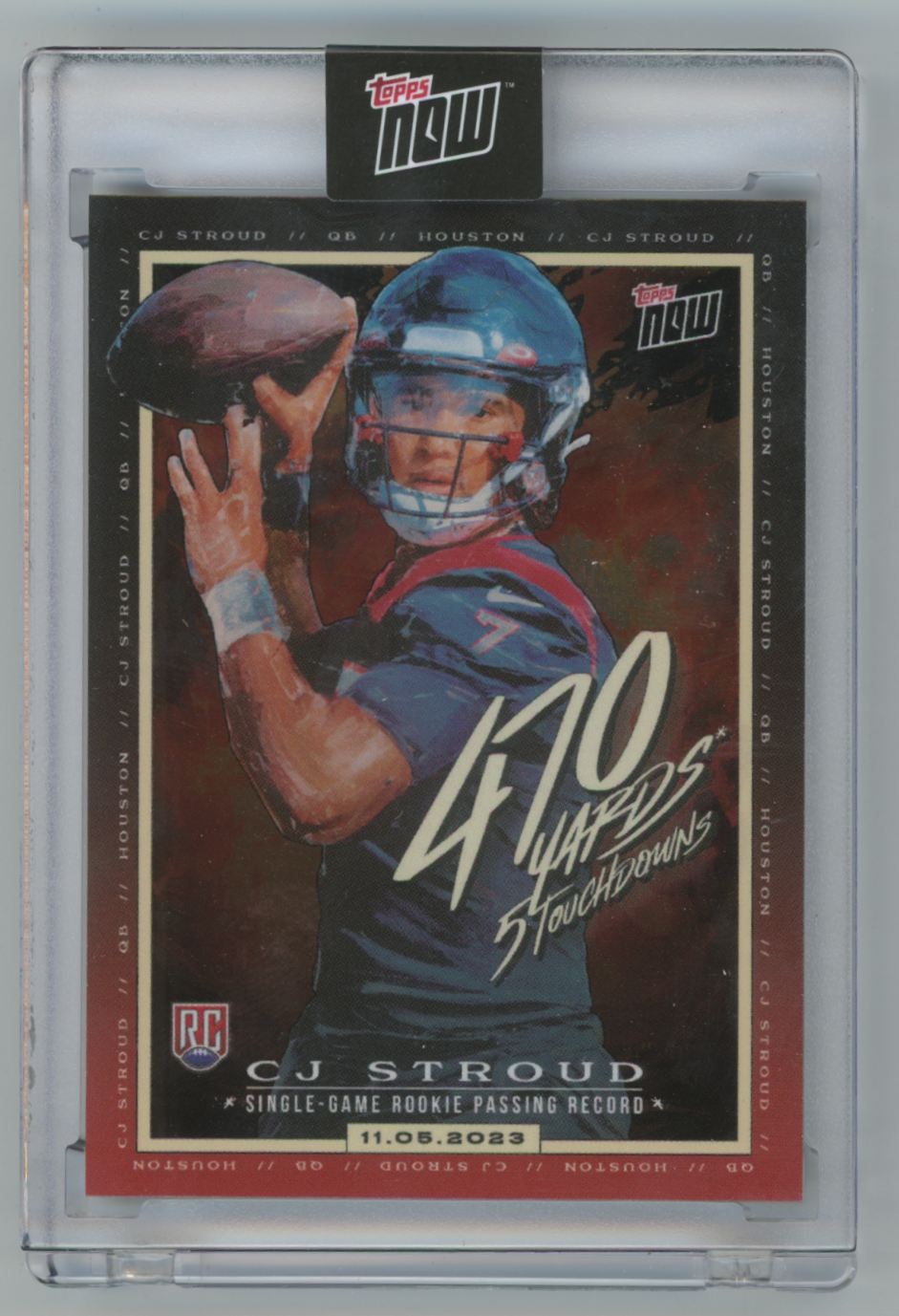 CJ Stroud 2024 Topps Now RC #CJ1 Houston Texans