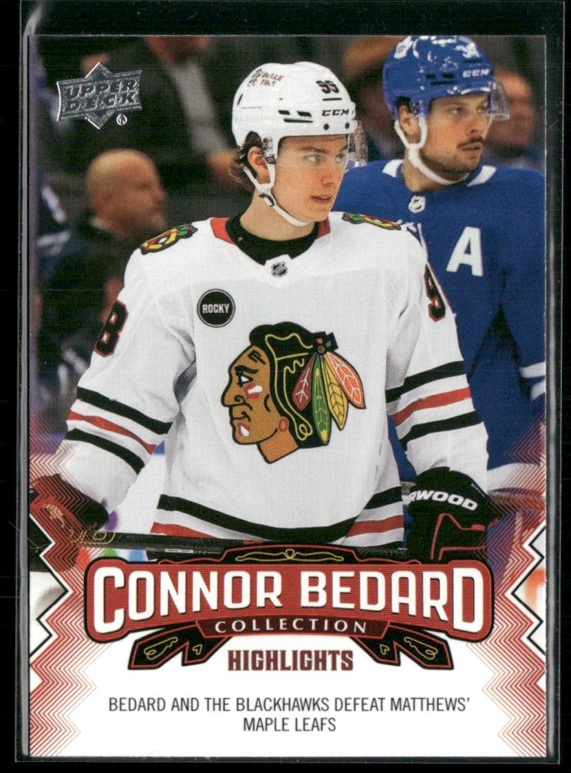 Connor Bedard 2023 Upper Deck Collection Highlights #13 Chicago Blackhawks