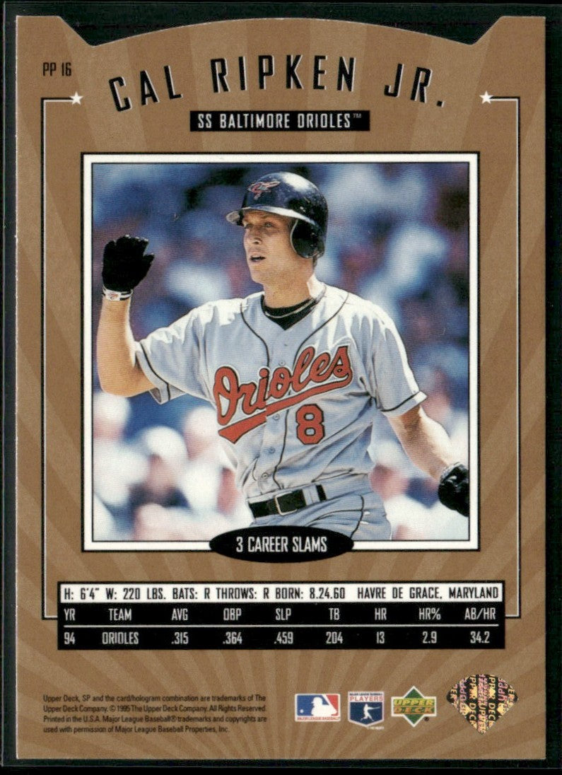 Cal Ripken Jr. 1996 Upper Deck SP Platinum Power #PP-16 Baltimore Orioles