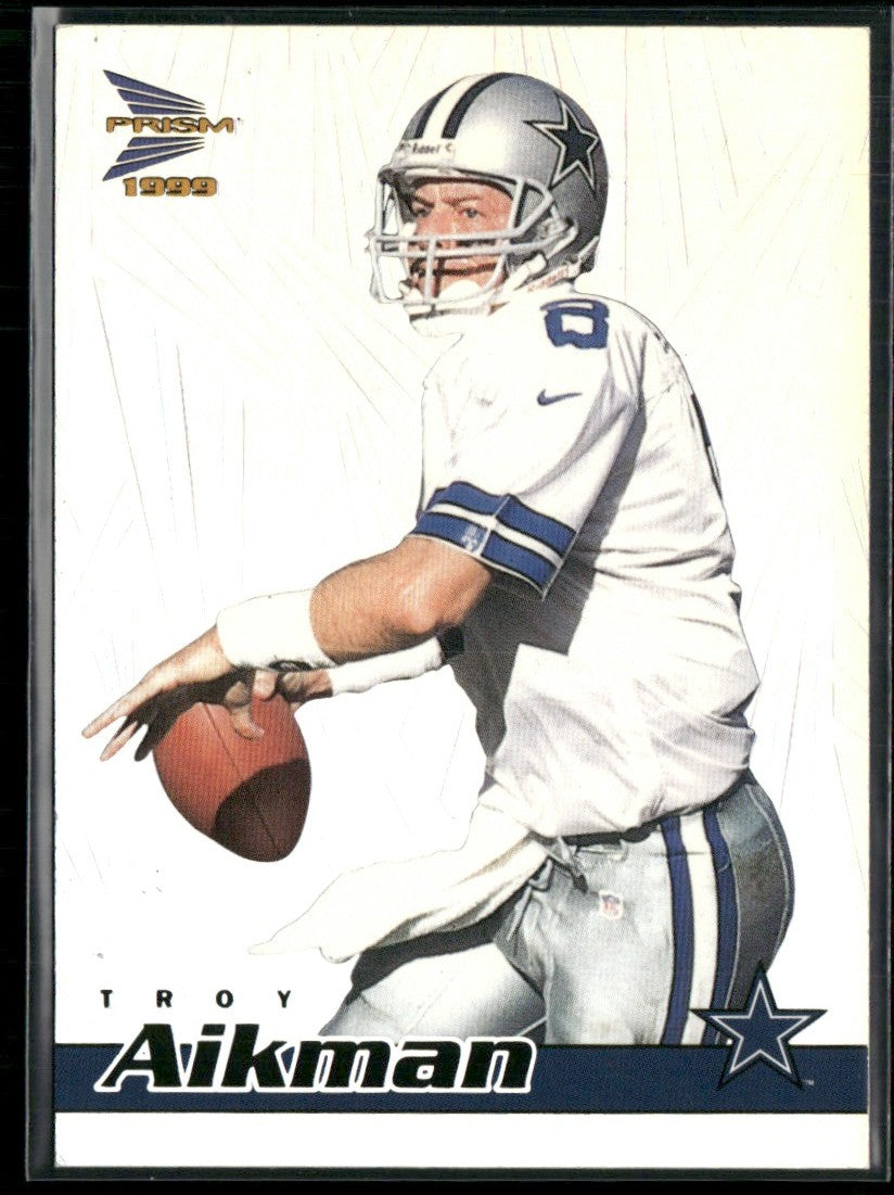 Troy Aikman 1999 Pacific Prism #39 Dallas Cowboys