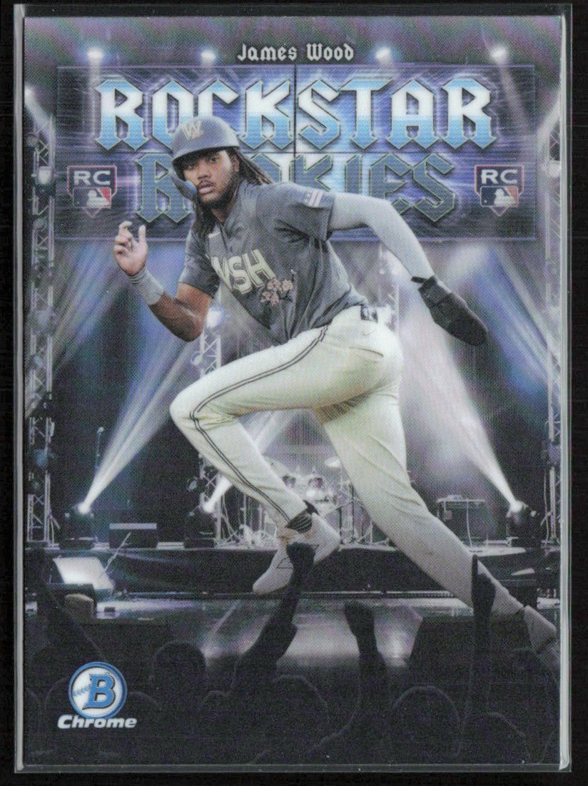 James Wood 2025 Bowman Chrome Rockstar Rookies RC #RR-11 Washington Nationals