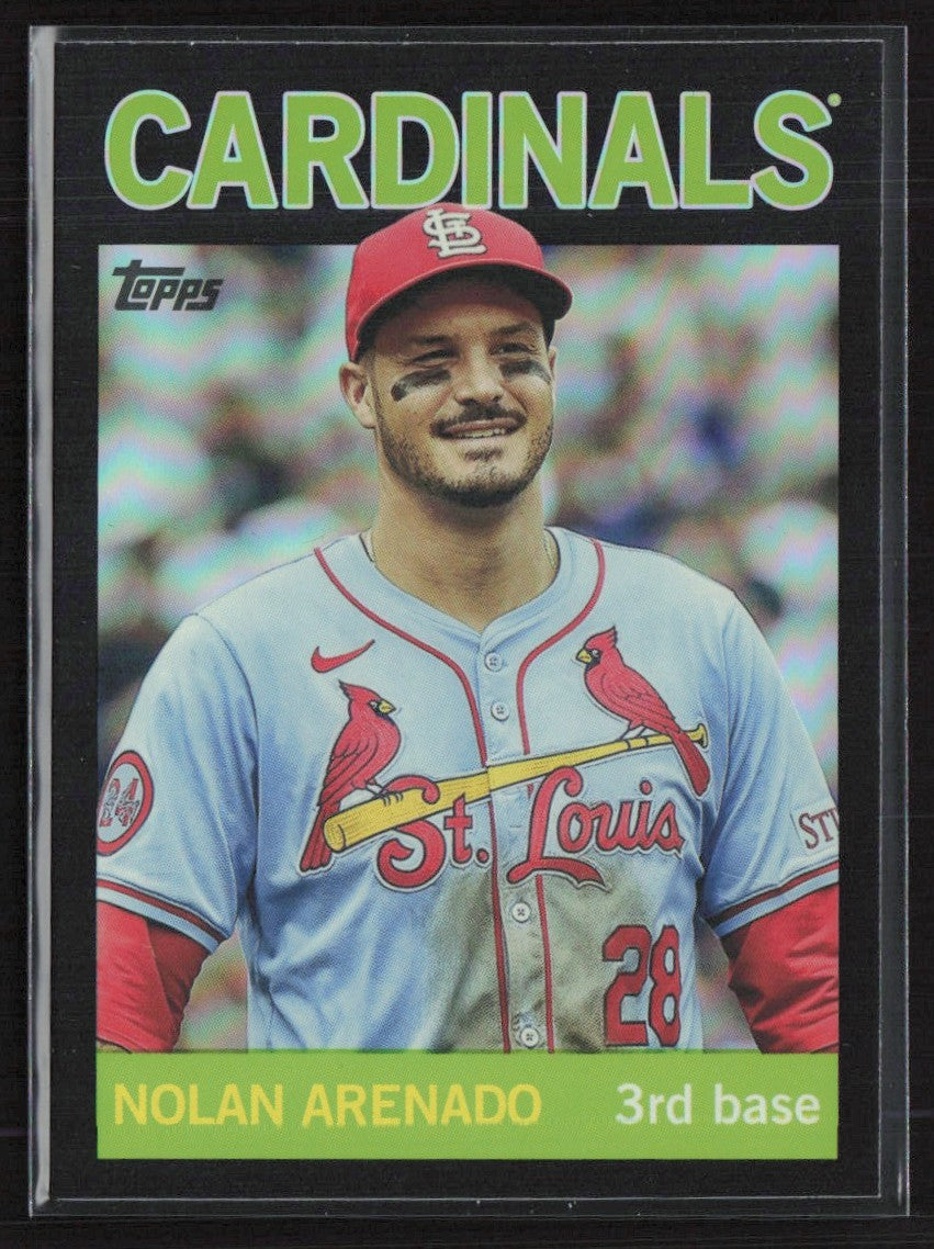 Nolan Arenado 2025 Topps Archives 1964 Black Foilboard #80 St. Louis Cardinals