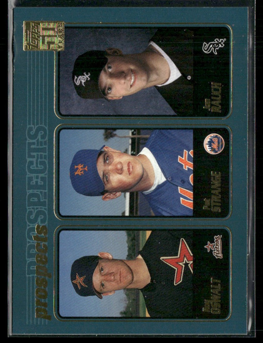Roy Oswalt/Pat Strange/Jon Rauch 2001 Topps Prospects #727