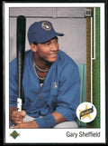 Gary Sheffield 1989 Upper Deck RC #13 Milwaukee Brewers