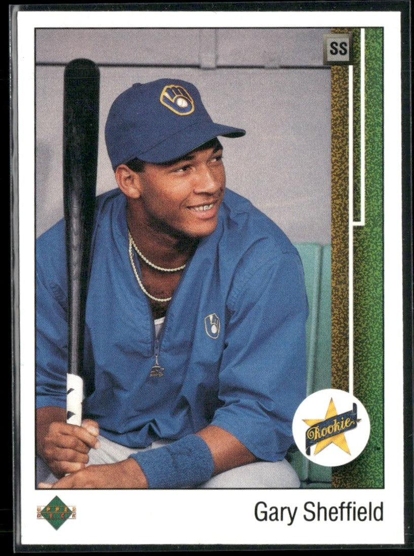 Gary Sheffield 1989 Upper Deck RC #13 Milwaukee Brewers