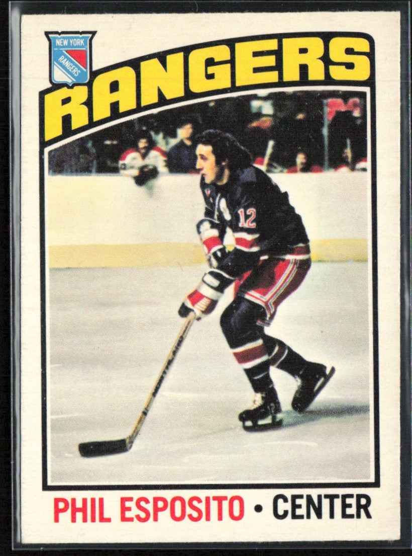 Phil Esposito 1976 O-Pee-Chee #245 New York Rangers