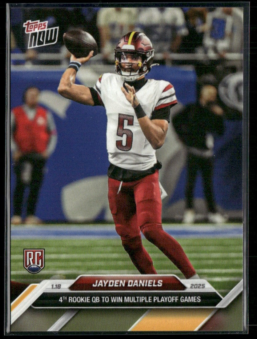 Jayden Daniels 2025 Topps Now RC #23 Washington Commanders