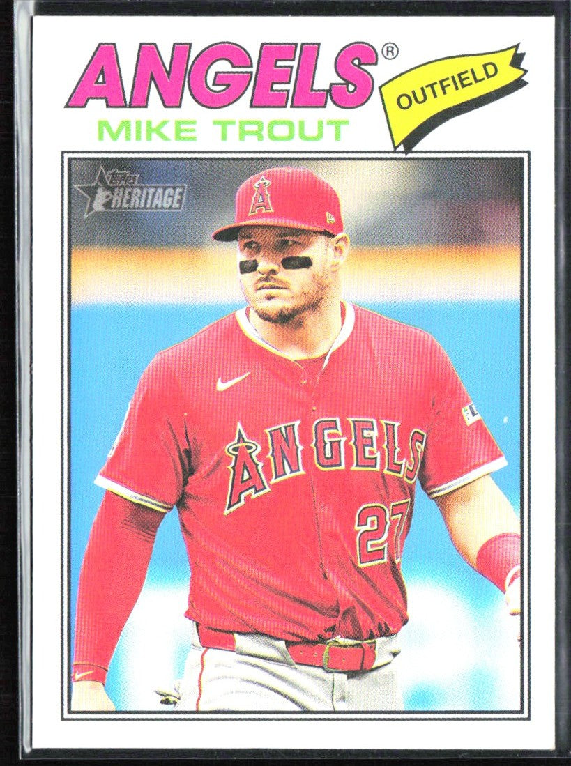 Mike Trout 2026 Topps Heritage #163 Los Angeles Angels
