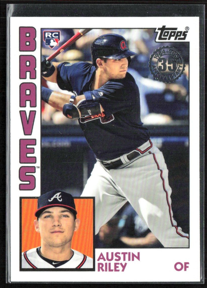 Austin Riley 2019 Topps 1984 Design RC #84-29 Atlanta Braves