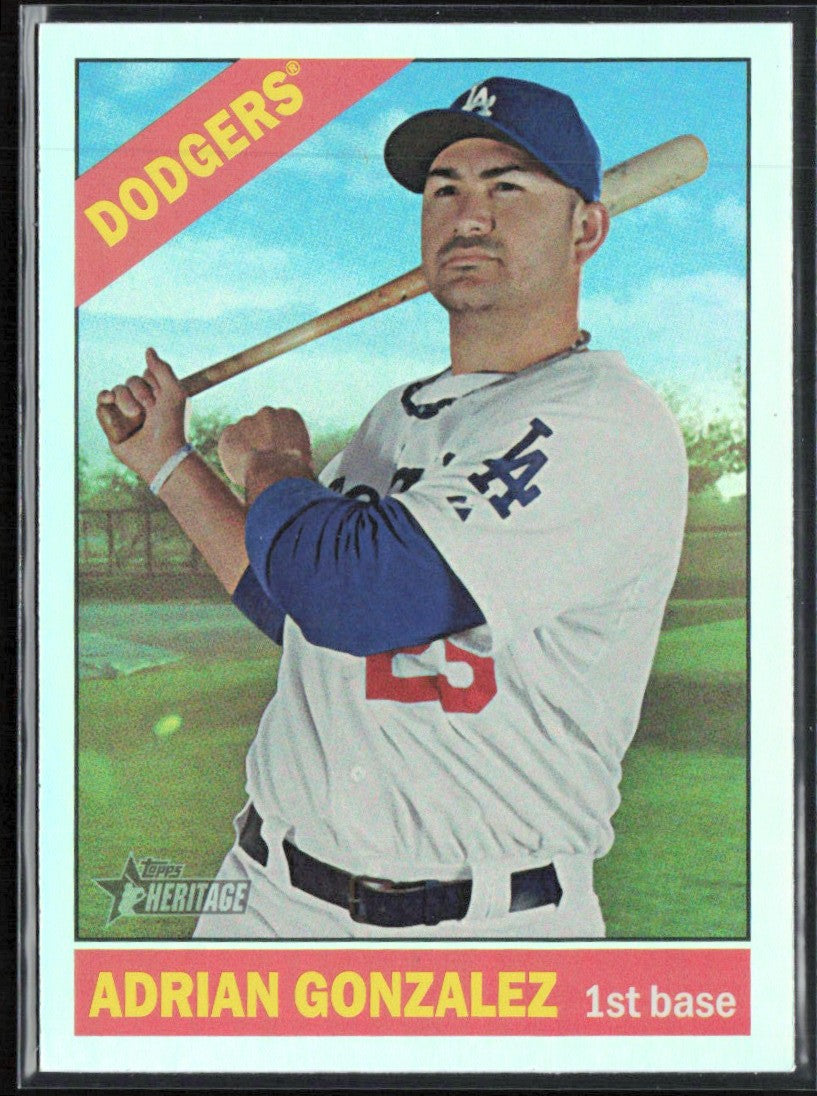 Adrian Gonzalez 2015 Topps Heritage Chrome Foil #THC-473 Los Angeles Dodgers