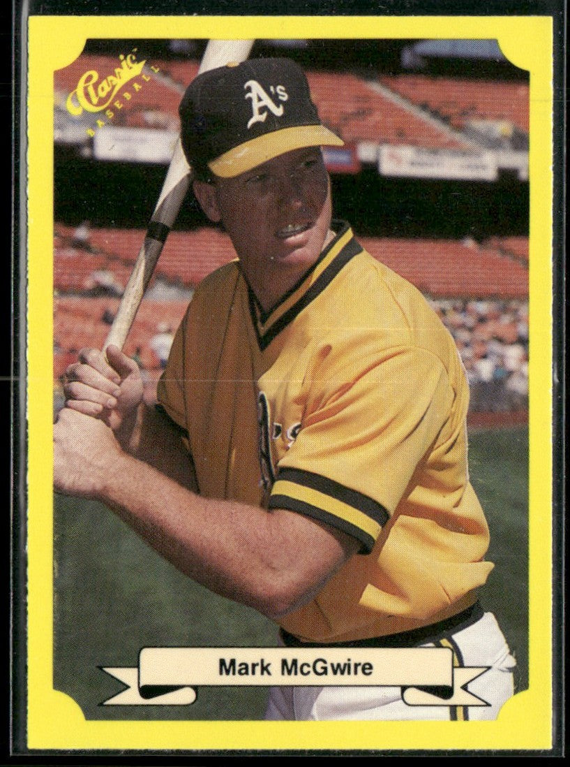 Mark McGwire 1989 Classic #121 Oakland Athletics