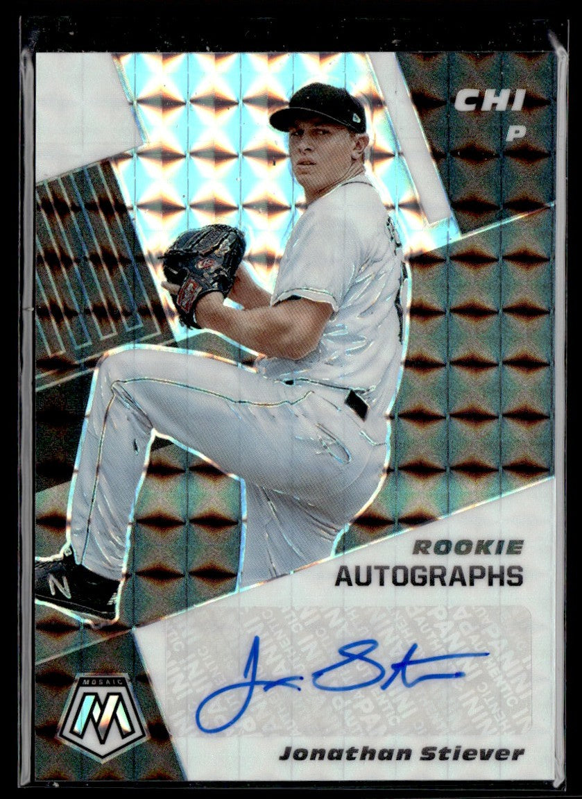 Jonathan Stiever 2021 Panini Mosaic RC AUTO #RAM-JS Chicago White Sox